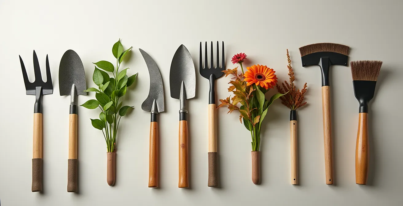 Axe Symbolique & Métaphorique : Calendrier quatre saisons représenté par jardin en évolution